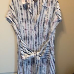 The Limited Purple/ White dress